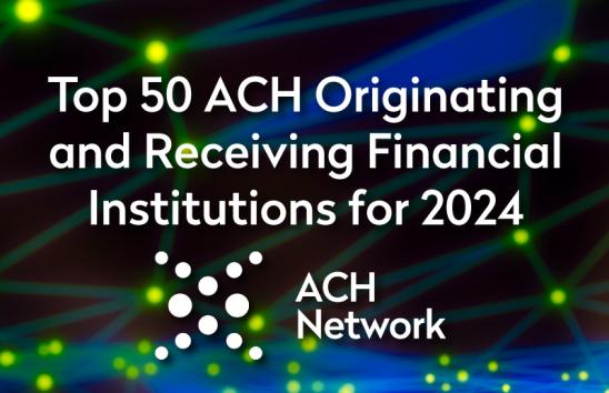 image stating top 50 ach originators and receivers 